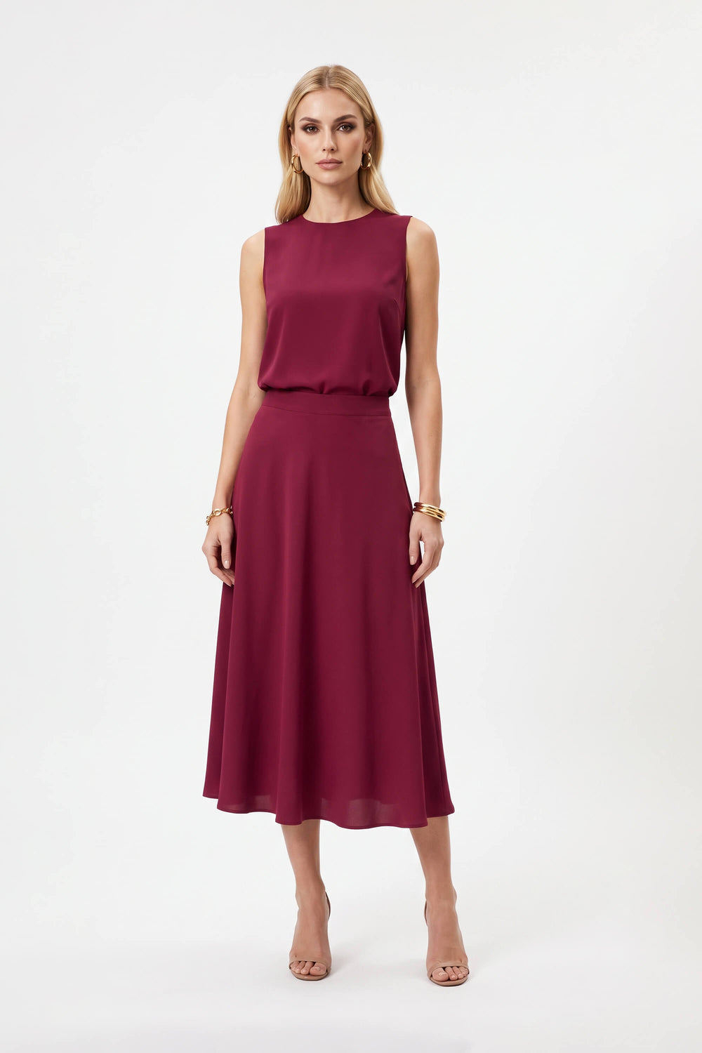Valeria High-Waist Flared Maxi Falda 541374 BET