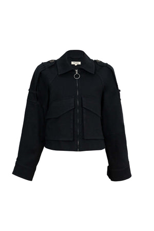 Victoria Utility Cropped Chamarra 700488 NEG