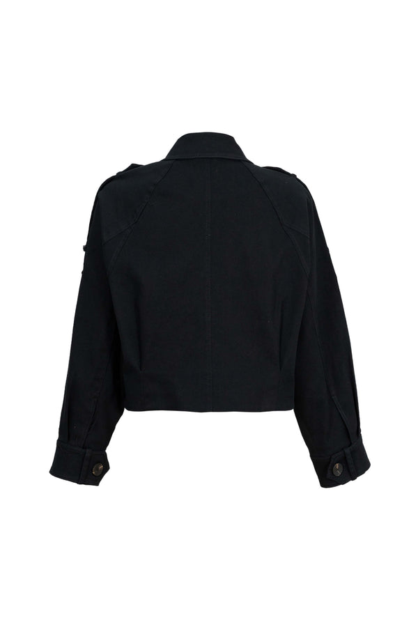 Victoria Utility Cropped Chamarra 700488 NEG