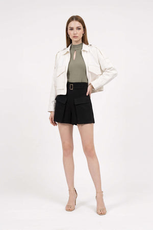 Victoria Utility Cropped Chamarra 700488 HUE