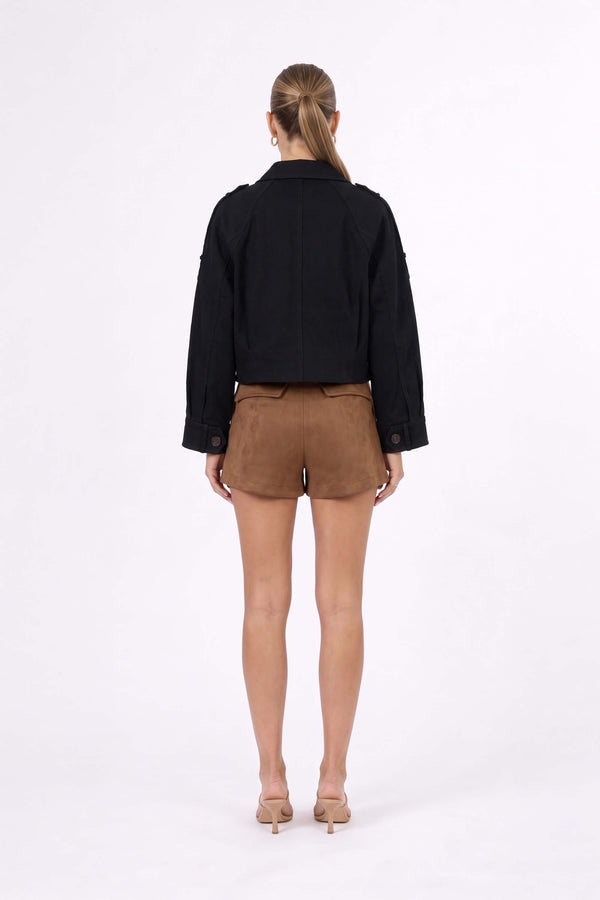 Victoria Utility Cropped Chamarra 700488 NEG