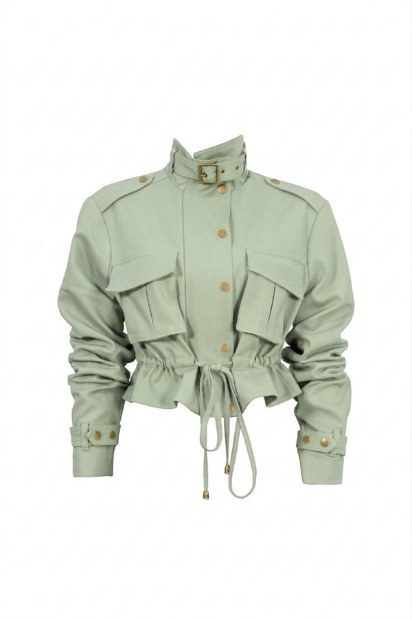 Cassandra Cropped Utility Jacket 700495 MUS