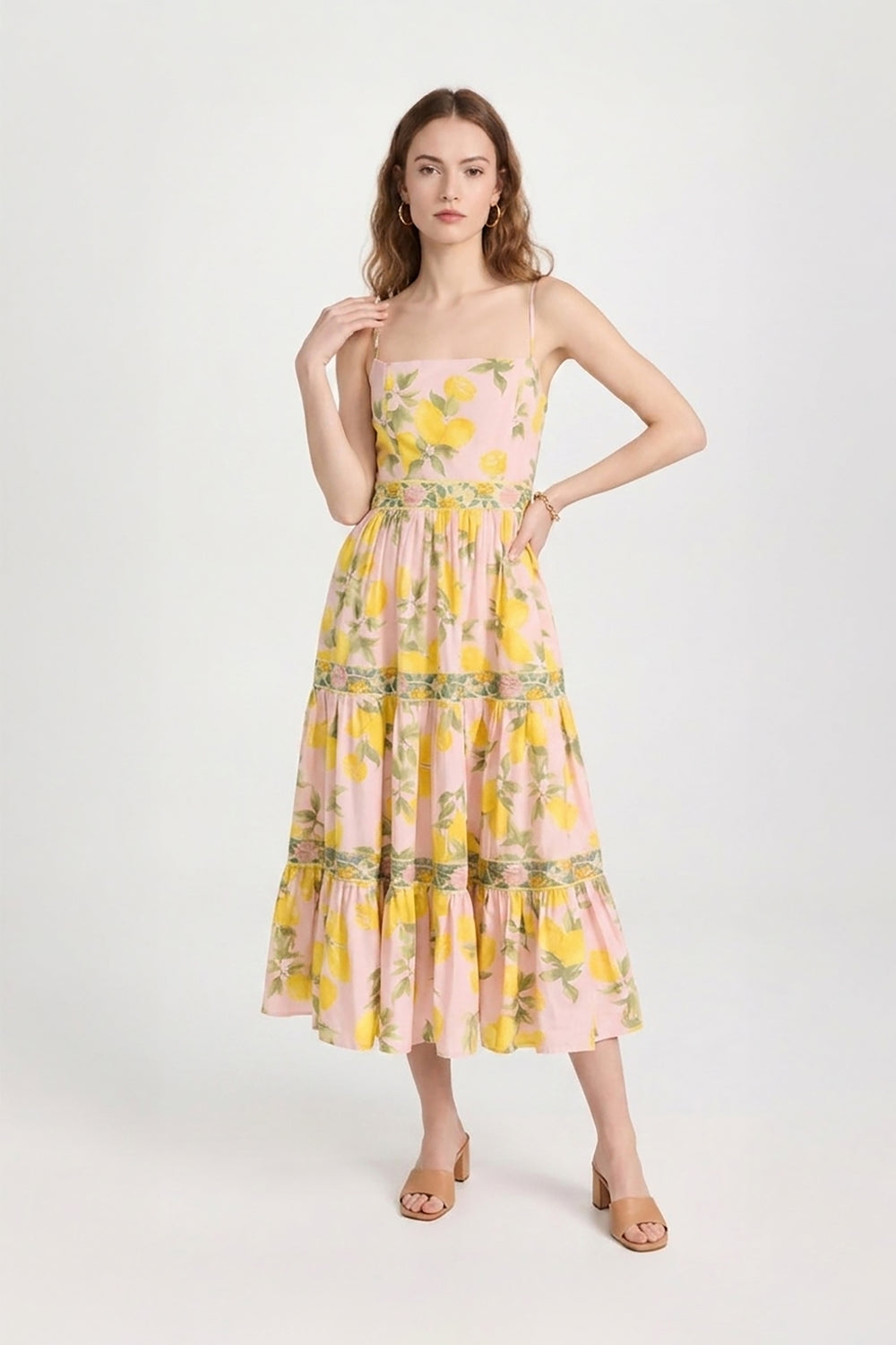 Alessia Strappy Tiered Maxi Dress
