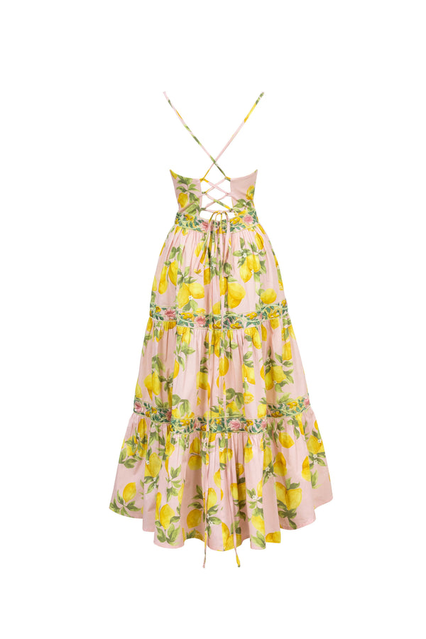 Alessia Strappy Tiered Maxi Dress