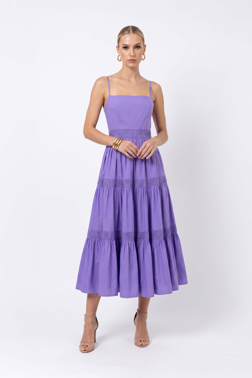 Alessia Strappy Tiered Maxi Dress 723053