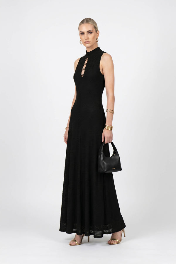 Amalia Cutout High-Neck Maxi Vestido 723081