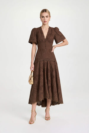 Andalucía Troquelado  Midi Dress