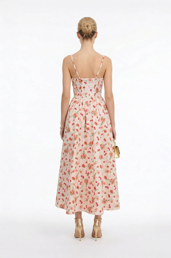 Cordelia  Strap Maxi Vestido 723129 ROS