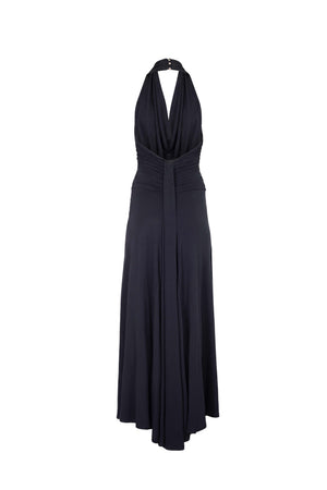 Inés Halter Cowl-Neck Maxi Vestido 723139 NEG