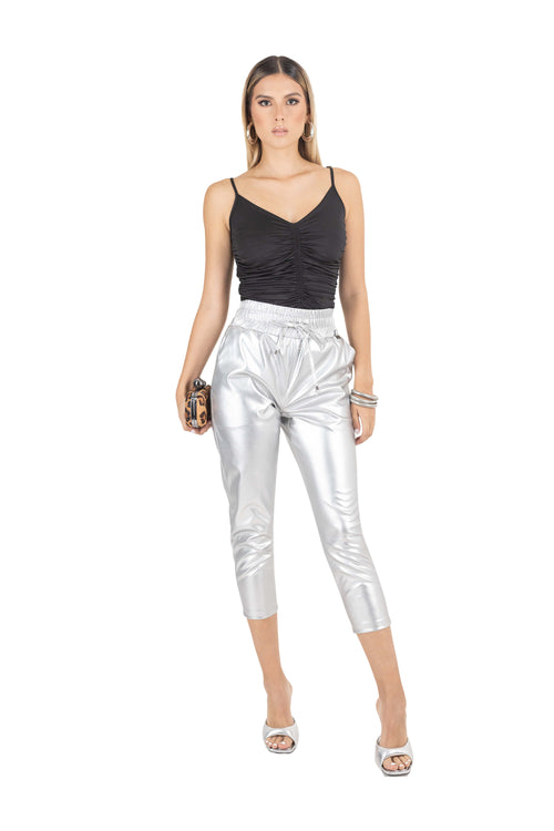 Saylor Metallic Jogger Pantalón 730920 PLA