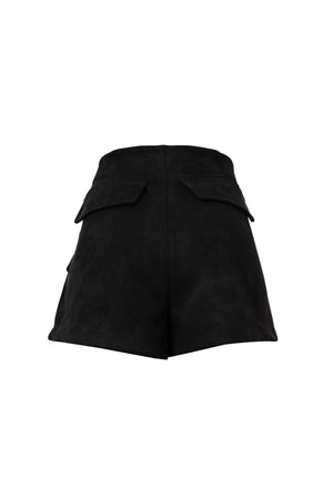 Gala Belted Flap Pocket High-Waist Shorts  731107 NEG