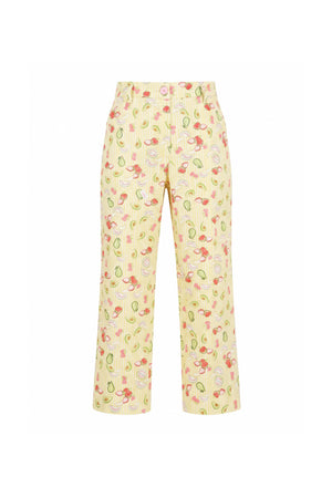 Nadia Belted High-Waist Wide-Leg Pants 731124 AMA