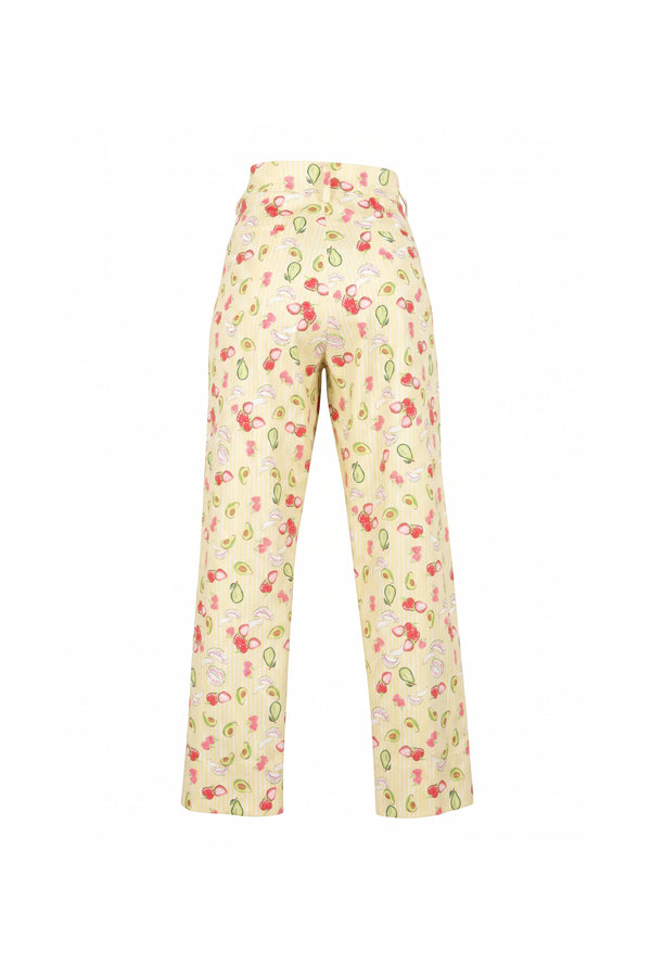 Nadia Belted High-Waist Wide-Leg Pants 731124 AMA