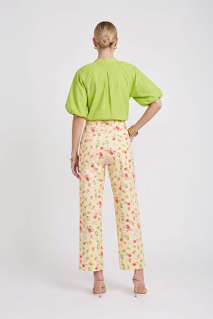 Nadia Belted High-Waist Wide-Leg Pants 731124 AMA