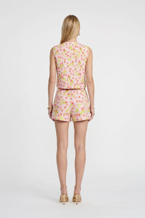 Livorno Tailored High-Rise Cotton-Stretch Shorts 731135 ROS