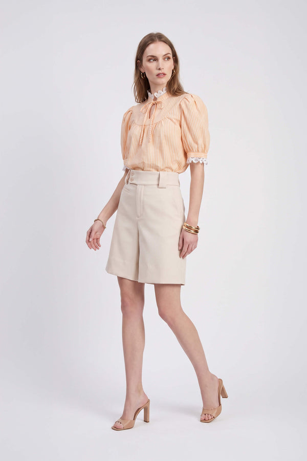 Antonia Asymmetric-Closure High-Waist Bermudas 731137 MAN
