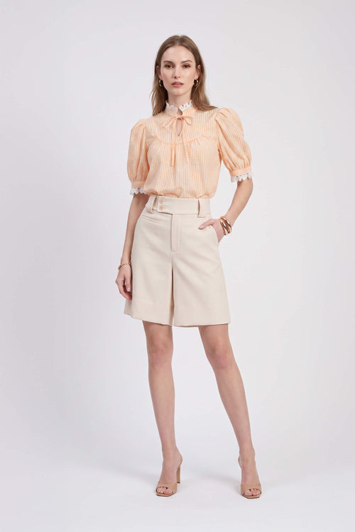 Antonia Asymmetric-Closure High-Waist Bermudas 731137 MAN