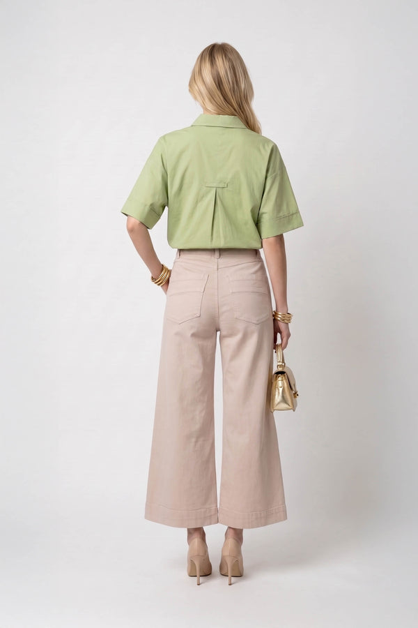 Alexa Striped Short Sleeve Blusa 752982 MUS