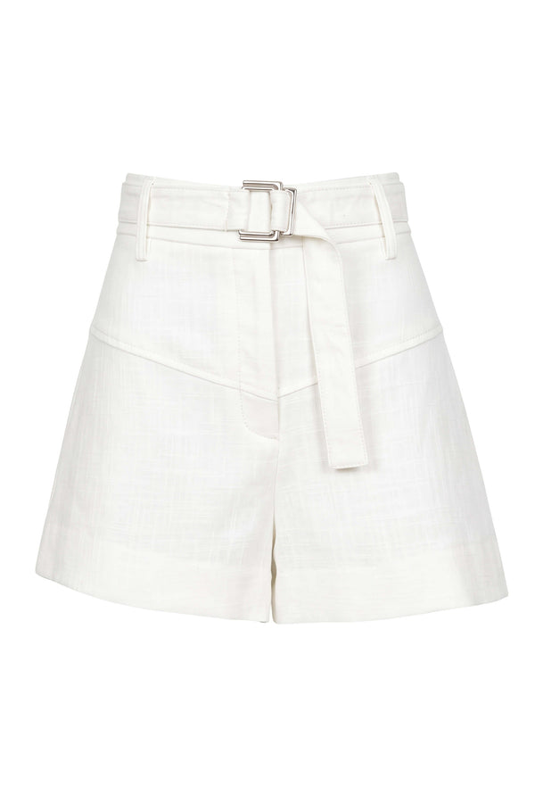 Martina Belted High-Waist Shorts 731152 HUE