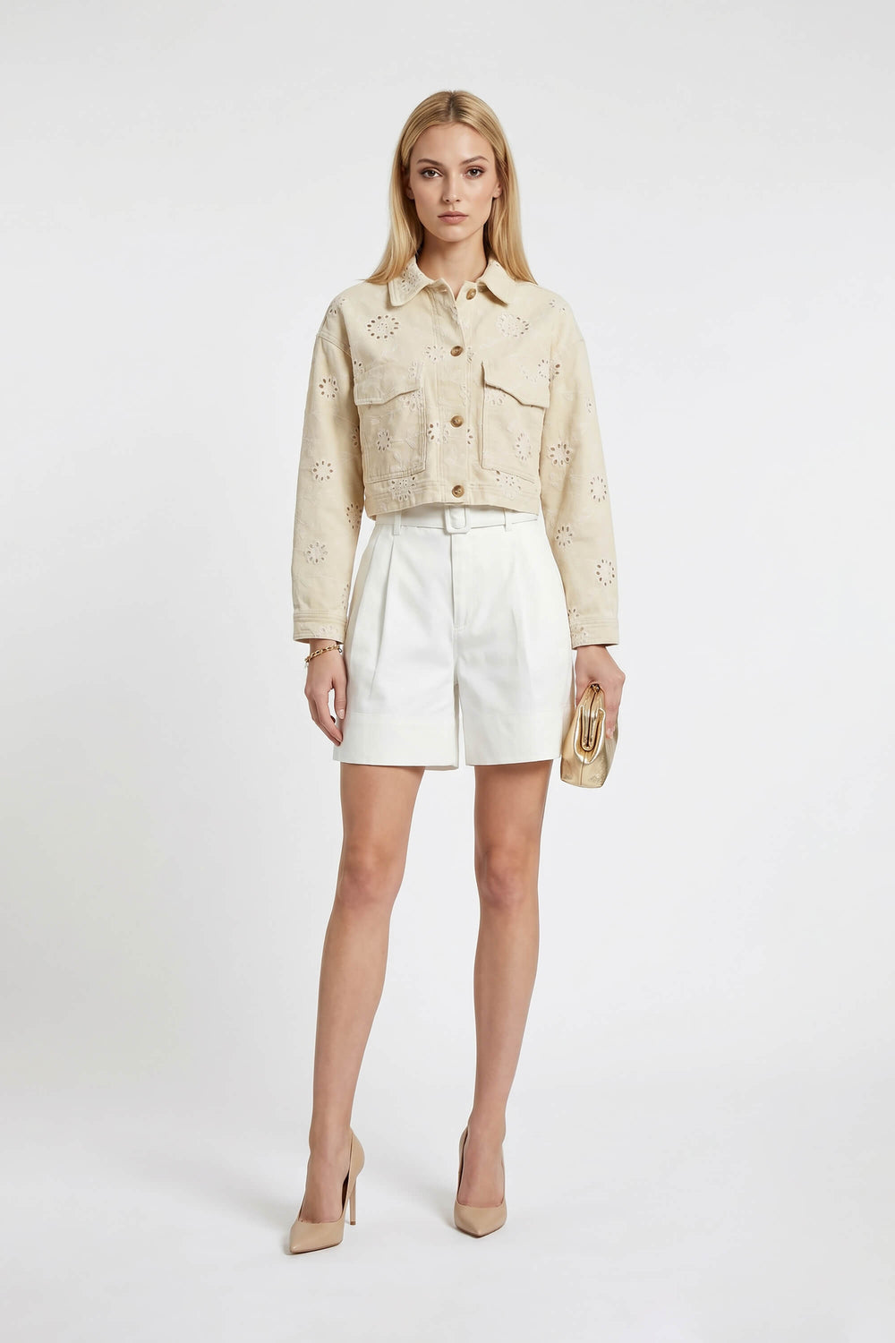 Chaqueta- 800071 BEIGE- (Solo Chaqueta)