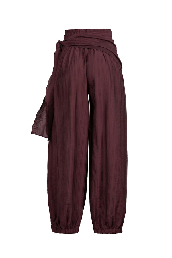 Amalia Drape Tie-Front Harem Pantalón  731180 PAS