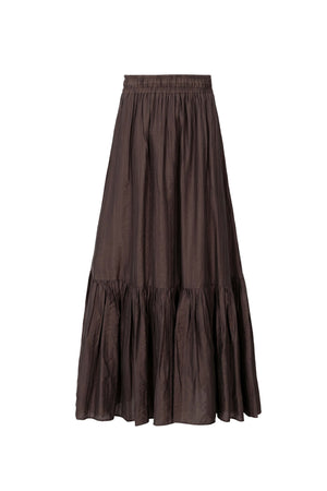 Berenice Tiered Elastic-Waist Maxi Falda 740933 CHO