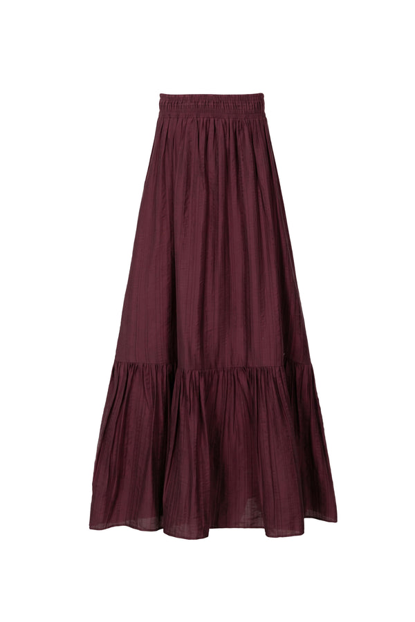 Martina Tiered Elastic-Waist Maxi Falda 740933 PAS