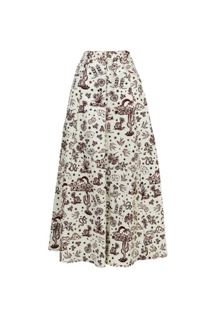 Cassandra High-Waist A-Line Falda Larga 740987