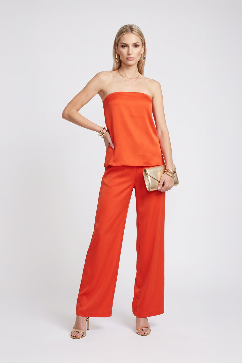 Michelle Flare Strapless Blusa 752840 VIN/ROJ/HUE/CLA/CHO