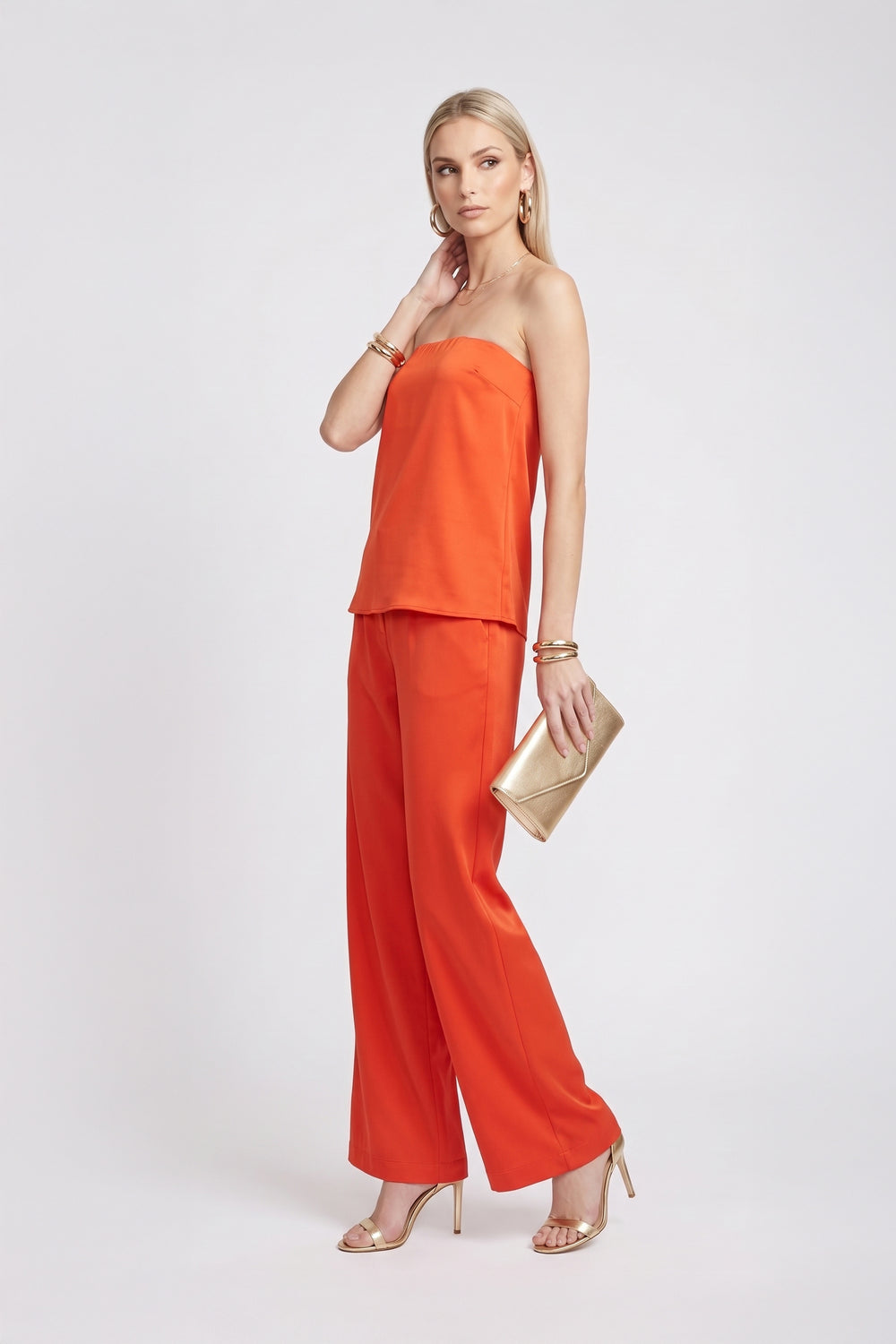 Michelle Flare Strapless Blusa 752840 VIN/ROJ/HUE/CLA/CHO