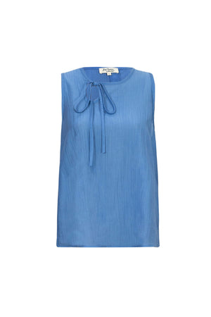 Valeria Asymmetric Halter Sleeveless Blusa 752866