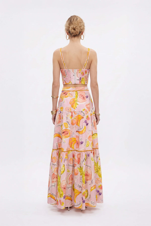 *Taormina Tiered Maxi Skirt 740954 EST