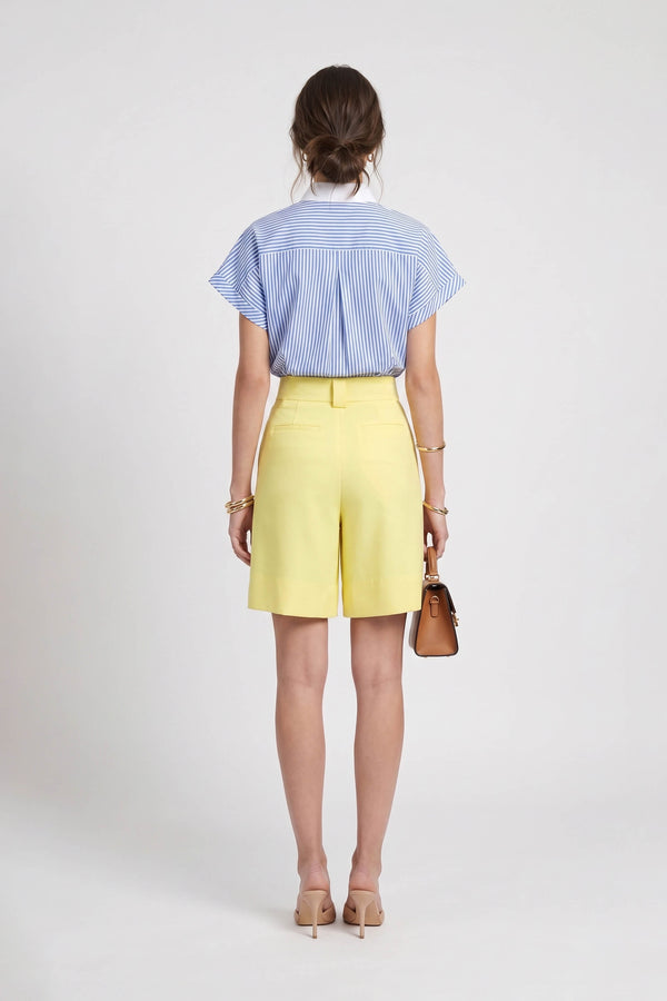 Antonia Asymmetric-Closure High-Waist Bermudas 731137 PAJ