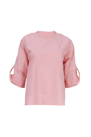 Amira Keyhole High-Neck Blusa 752964ROS