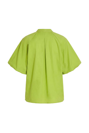 Adriana Puff Sleeve V-Neck Blusa 752975 VER