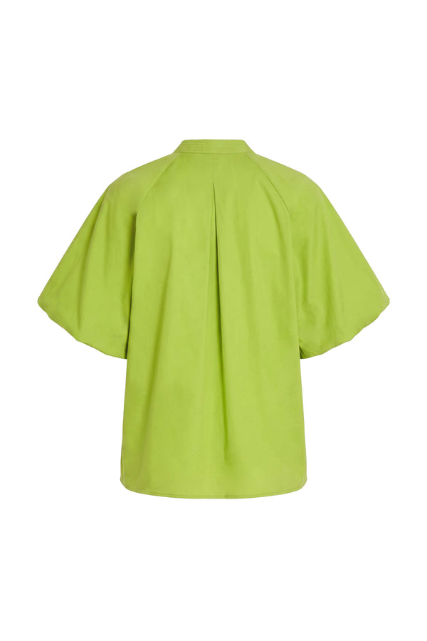 Adriana Puff Sleeve V-Neck Blusa 752975 VER
