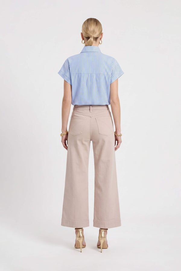 Renata High-Waist Wide-Leg Pantalón 731148 ARE