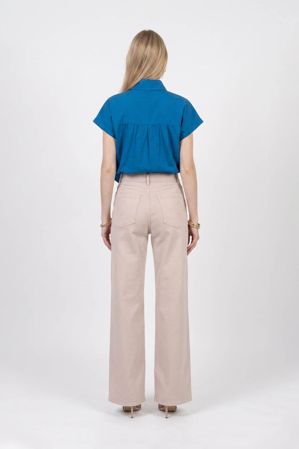 Adelina High-Waist Wide-Leg Pantalón 731151 ARE