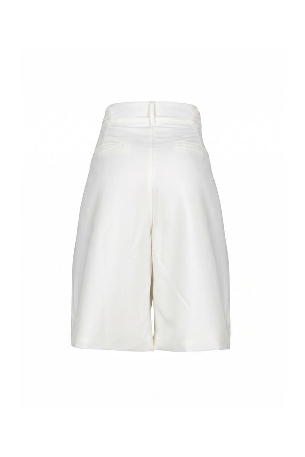 Olimpia High-Waist Pleated Bermudas (Solo Bermuda) 830047 HUE