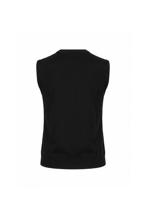 *Olimpia Sleeveless Tie Detail Blusa (Solo Blusa) 850110 NEG