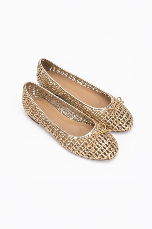 Camila Woven Bow Flat Ballerinas ZA02390 DOR