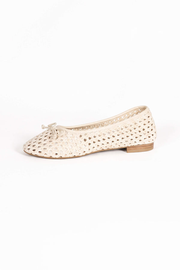 Camila Woven Bow Flat Ballerinas ZA02390 IVO