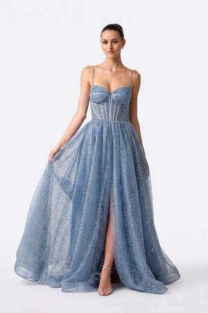 Adelina Corset Lace-Up Maxi Vestido 421465 CIE - Reina Diaz