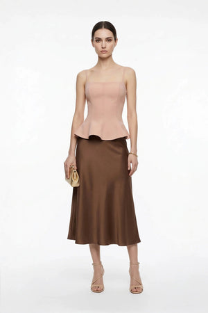 Adriana Peplum Strap Top - Reina Diaz