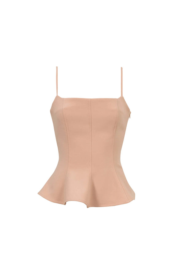 Adriana Peplum Strap Top - Reina Diaz