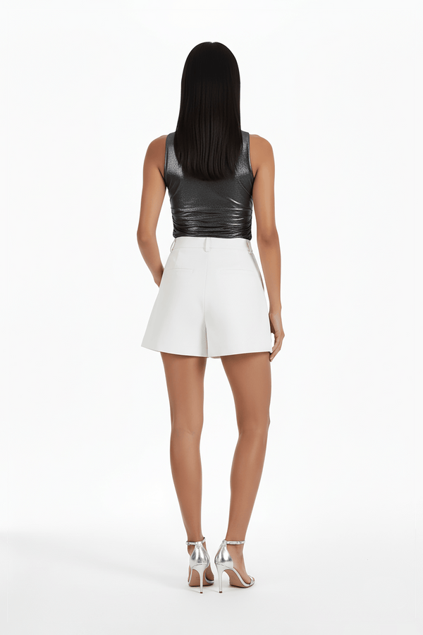 Aitana Leather Skort - Reina Diaz