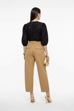 Alaia Tropical Eyelet Blusa - Reina Diaz