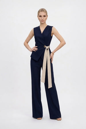 Alexa Flap - Detail Straight - Leg Pants - Reina Diaz