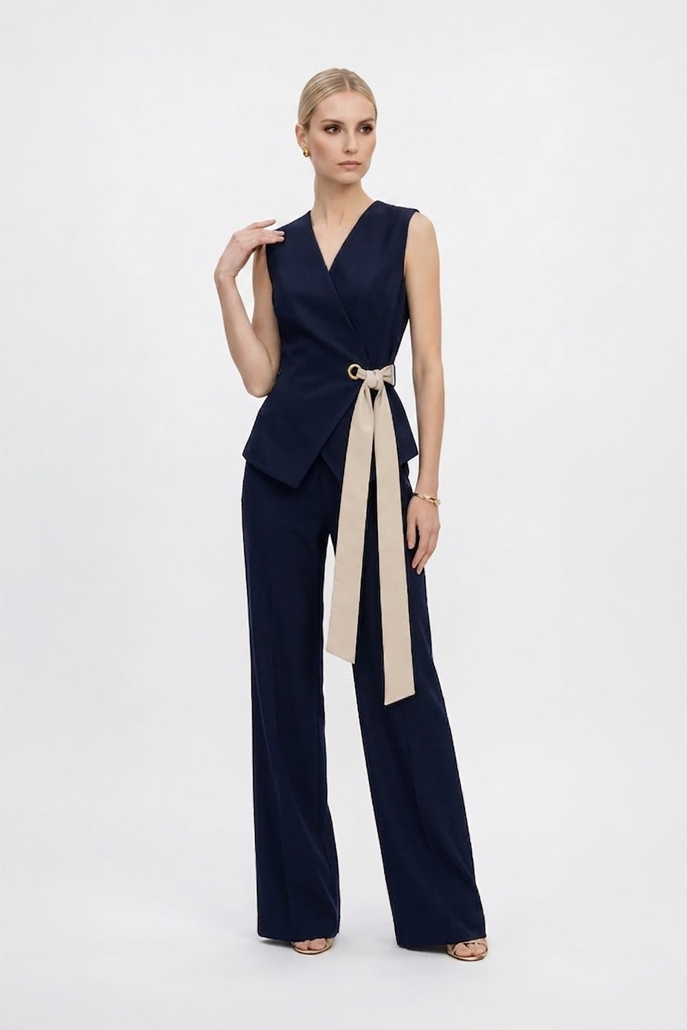 Alexa Flap - Detail Straight - Leg Pants - Reina Diaz