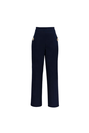 Alexa Flap - Detail Straight - Leg Pants - Reina Diaz